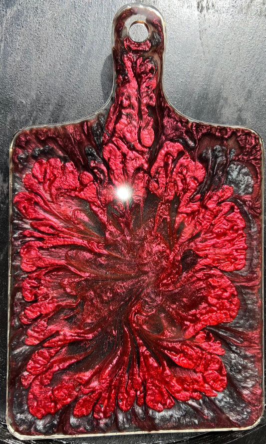 Burgundy, Black & Red Cutting Board